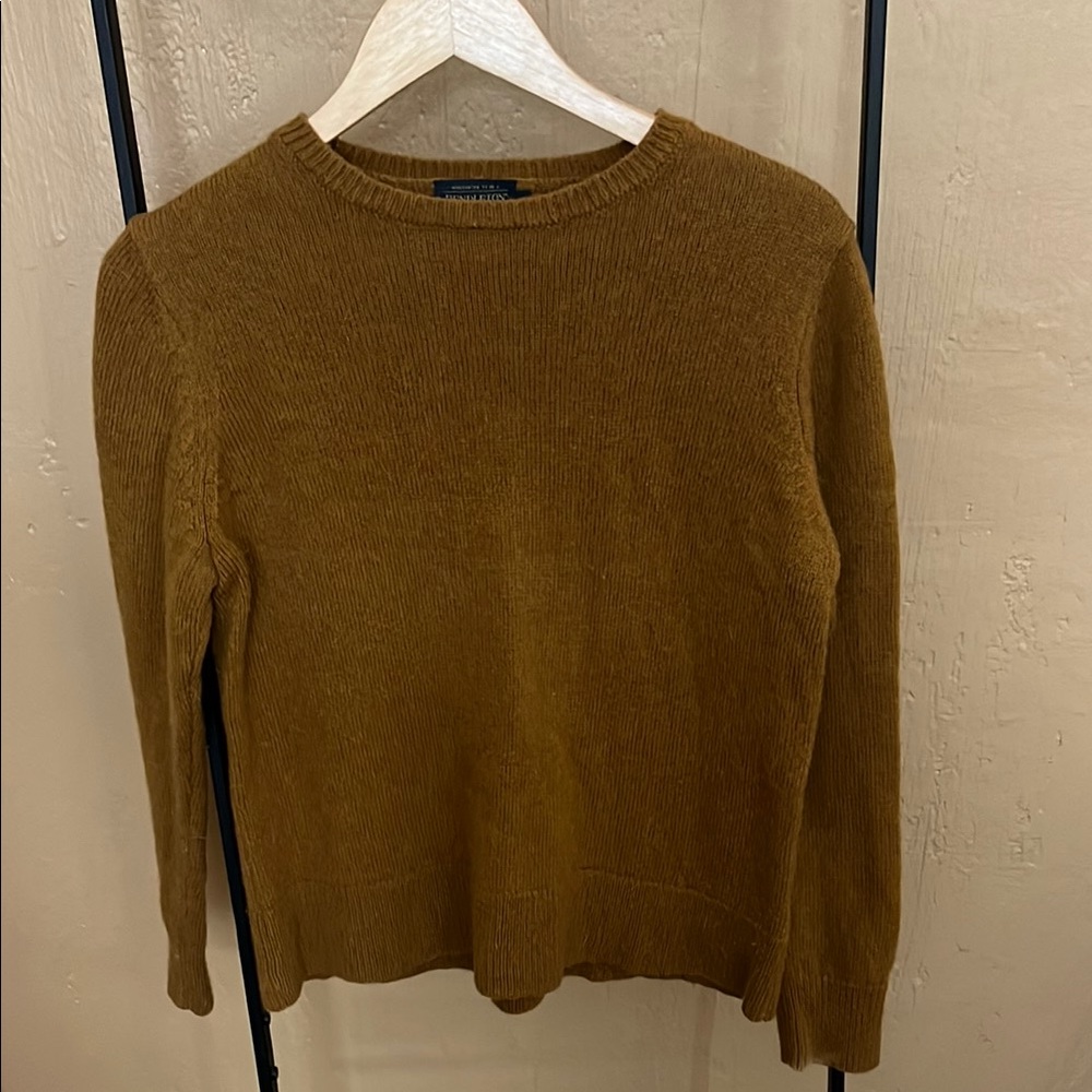 Pendleton Brown Crew Neck Sweater Fine Knit